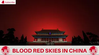Blood Red Skies in China's Zhoushan Province