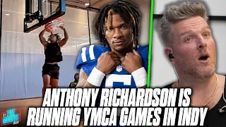 Colts Rookie QB Anthony Richardson Is DOMINATING, Dunking On Everyone At Indianapolis YMCAs