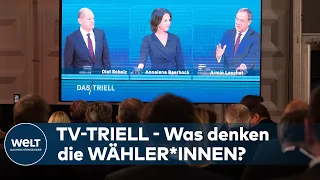 TV-TRIELL: Baerbock, Scholz oder Laschet? Wer geht als Sieger aus dem Redekampf?