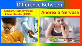 Difference Between Avoidant/restrictive food intake disorder (ARFID) and Anorexia Nervosa