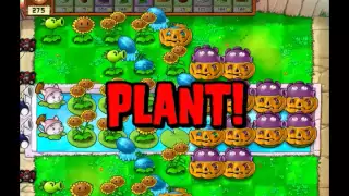 Plants vs Zombies Survival Endless more flags