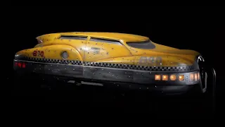 Lot #277 FIFTH ELEMENT, THE (1997) - Korben Dallas' (Bruce Willis) Light-Up Taxi Cab Model Miniature