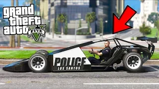 So I replaced ALL COP CARS with these, this is what happened... (GTA 5 Mods - Evade Gameplay)