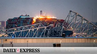 Baltimore bridge collapse: Rescue ongoing after ship collision
