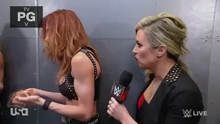 WWE Raw 2022 Becky Lynch Backstage