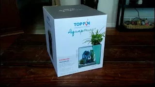 TOP FIN 2.5 Gallon "Embark" Aquaponics Tank - Unboxing & Setup (Filter Modification)