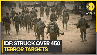 Israel-Palestine war: IDF says it struck over 450 terror targets over during the day | WION