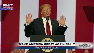 MY PILLOW MENTION: President Trump calls out Mike Lindell during ND rally (FNN)