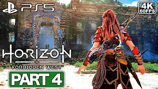 HORIZON FORBIDDEN WEST Gameplay Walkthrough Part 4 [PS5 4K 60FPS] - No Commentary