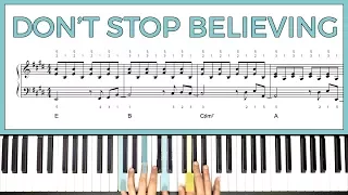 How to play 'Don't Stop Believing' by Journey on the piano -- Playground Sessions