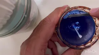 Satisfying candle wax carving