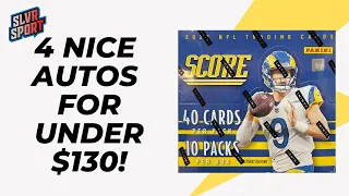 2022 Score Football Hobby Box. 4 NICE Autos For Cheap 💪