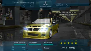 Need for Speed Underground - How to Build Brian's Mitsubishi Evo VII from 2 Fast 2 Furious