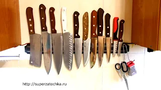 Быстрая качественная правка ножа без мусата. Quick quality knife editing in 5 minutes