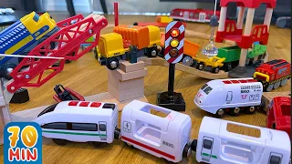 Freight Train with Carriages | Wooden Toys Cars And Train Tracks For Children And Kids by Brio