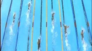 2009 WORLDS NBC M 4x200 FR F (Phelps, Biedermann freestyle above)