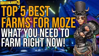 TOP 5 BEST MOZE FARMS! What Items You Need For Endgame Moze! // Borderlands 3 Farming Spots & Guide