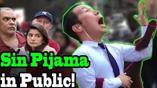 Becky G, Natti Natasha - "SIN PIJAMA" - SINGING IN PUBLIC!!