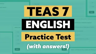 TEAS 7 English Practice Test | ATI TEAS 7 English Review | Every Answer Explained