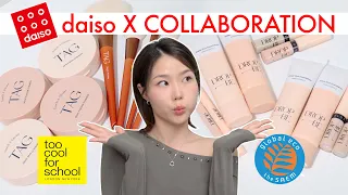 Daiso X Brand Collaborations 🔥HOT🔥 Base products | Cushion, Foundation, Concealer | TCFS, The saem