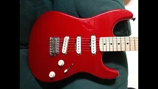 2005 Red Sparkle Fender Stratocaster NO PICKGUARD 60th Anniversary Review And Demo By Scott Grove