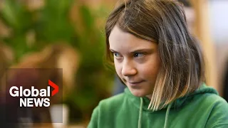 Greta Thunberg says energy firms throwing people "under the bus" for their own gain