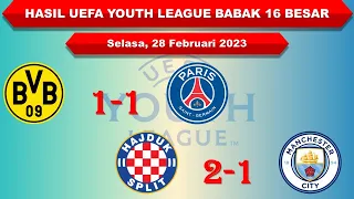 Hasil UEFA Youth League Babak 16 Besar │ Dortmund vs PSG │ Selasa, 28 Februari 2023 │