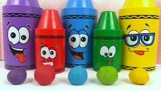 Crayons Surprises et Pâte à Modeler | Apprendre les couleurs  avec Elmo