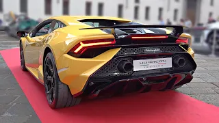 NEW Lamborghini Huracan Tecnica with Factory Sport Exhaust Sounds | Feat. Huracan STO Doing Donuts!