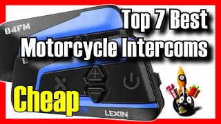 🏍️🔥 TOP 7 BEST Budget Motorcycle Intercoms Amazon [2024]✅[Cheap] For Music / For Helmets / Bluetooth