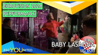 Baby Lasagna performs "IG BOI" at Teya's Malmo Birthday Party (5/1) | Croatia Eurovision 2024