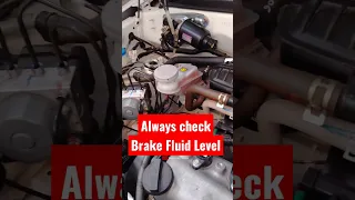 Always Maintain Your Car Brake Fluid Level #shorts #carmaintenancetips