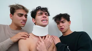 BROKE MY NECK PRANK on FAMILY!