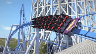 SkyBlazer POV | B&M Giga Coaster with Inversions | NoLimits 2