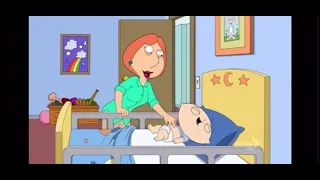Lois pukes on stewie but it’s low quality candyland