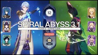 C0 Ayato Hydro Team & C0 Tighnari Spread Team | 3.1 Spiral Abyss Floor 12 | GENSHIN IMPACT