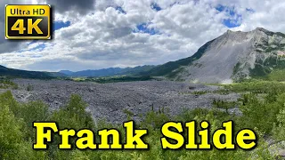 Frank slide, a town buried under a mountain