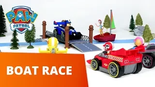 PAW Patrol - Boat Race - Ready Race Rescue Toy Pretend Play Rescue For Kids