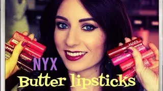 NYX Butter Lipstick Lip Swatches