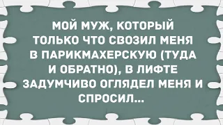 Муж привез жену в парикмахерскую. Сборник свежих анекдотов! Юмор!