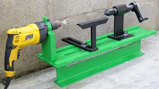 How To Make A Lathe Machine | Diy Homemade Woodworking Lathe Machine | DIY