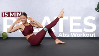 15 MIN ABS WORKOUT with MINI BAND - Pilates Home Workout