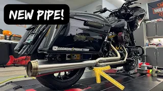 FUEL MOTO JACKPOT RTX STAINLESS EXHAUST INSTALLED ON MY ROAD GLIDE! *FAB SPEC*