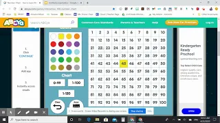 Adding/Subtracting Multiple of 10s using 100 Chart (ABCYa help)