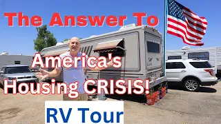 American's Priced Out of America Turn To RV Life Motorhome Tour