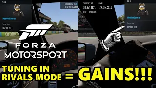 FORZA MOTORSPORT | How to TUNE and UPGRADE YOUR CAR in Rivals Mode!!