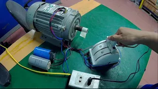 Đảo chiều motor 1 pha bằng cầu dao 3 pha 2 ngả | Điện Nhà Quê