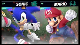 Super Smash Bros Ultimate Amiibo Fights   Request #10459 Sonic vs Mario Stamina battle