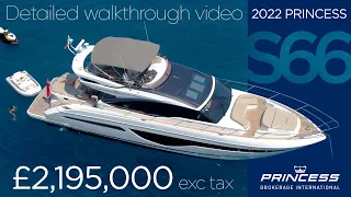 2022 Princess S66 'The Negotiator' FOR SALE NOW in Mallorca, Spain