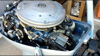 EVINRUDE / JOHNSON 9.9HP AND 15HP CARBURETOR CLEANING, COMPRESSION TEST AND IMPELLER REPLACING